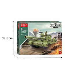 ZHI DELE DL-40002 40002 DL40002 non  XE TĂNG T-34 bộ đồ chơi xếp lắp ráp ghép mô hình 661 khối