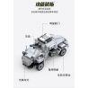 ZHI DELE DL-40005 40005 DL40005 non  XE TRINH SÁT BÁNH LỐP HẠNG NHẸ SD.KFZ.221 bộ đồ chơi xếp lắp ráp ghép mô hình 289 khối
