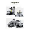 ZHI DELE DL-40005 40005 DL40005 non  XE TRINH SÁT BÁNH LỐP HẠNG NHẸ SD.KFZ.221 bộ đồ chơi xếp lắp ráp ghép mô hình 289 khối