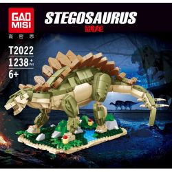 GAOMISI T2022 2022 non  THẾ GIỚI KHỦNG LONG STEGOSAURUS bộ đồ chơi xếp lắp ráp ghép mô hình 1238 khối