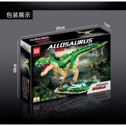 GAOMISI T2021 2021 non  THẾ GIỚI KHỦNG LONG ALLOSAURUS bộ đồ chơi xếp lắp ráp ghép mô hình 1160 khối
