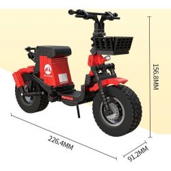 ZHEGAO 00334 non  CHIẾN QUẢ THÔNG ĐỎ bộ đồ chơi xếp lắp ráp ghép mô hình LIGHTWEIGHT AND QUICK 247 khối