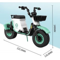 ZHEGAO 00332 non  MÀU XANH THẦN CHUNG bộ đồ chơi xếp lắp ráp ghép mô hình LIGHTWEIGHT AND QUICK 287 khối