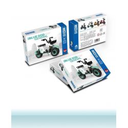 ZHEGAO 00332 non  MÀU XANH THẦN CHUNG bộ đồ chơi xếp lắp ráp ghép mô hình LIGHTWEIGHT AND QUICK 287 khối