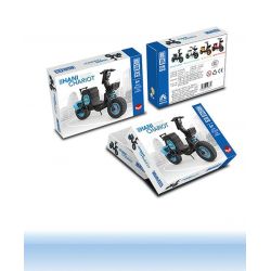 ZHEGAO 00331 non  XE NGỰA HANI MÀU XANH bộ đồ chơi xếp lắp ráp ghép mô hình LIGHTWEIGHT AND QUICK 247 khối