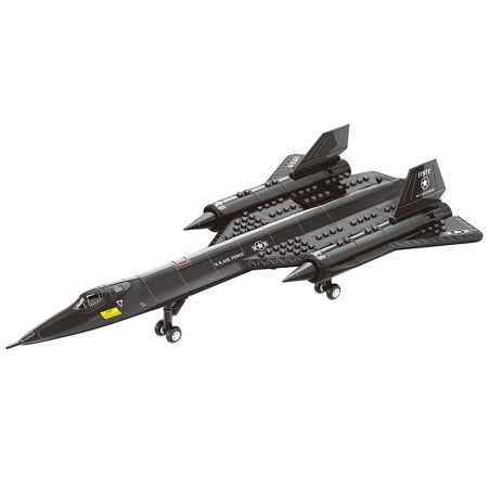 WANGE 4005 non  MÁY BAY TRINH SÁT BLACKBIRD SR-71 bộ đồ chơi xếp lắp ráp ghép mô hình Military Army Quân Sự Bộ Đội 183 khối