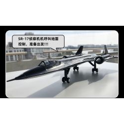 WANGE 4005 non  MÁY BAY TRINH SÁT BLACKBIRD SR-71 bộ đồ chơi xếp lắp ráp ghép mô hình Military Army Quân Sự Bộ Đội 183 khối