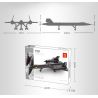 WANGE 4005 non  MÁY BAY TRINH SÁT BLACKBIRD SR-71 bộ đồ chơi xếp lắp ráp ghép mô hình Military Army Quân Sự Bộ Đội 183 khối