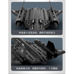 WANGE 4005 non  MÁY BAY TRINH SÁT BLACKBIRD SR-71 bộ đồ chơi xếp lắp ráp ghép mô hình Military Army Quân Sự Bộ Đội 183 khối