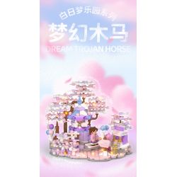 WEKKI 516801 non  CON NGỰA TƯỞNG TƯỢNG bộ đồ chơi xếp lắp ráp ghép mô hình 421 khối