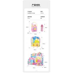 WISE BLOCK HA383016 383016 non  HỘP CHUYỂN ĐỔI BỎ TÚI 6 KIỂU bộ đồ chơi xếp lắp ráp ghép mô hình Balala The Fairies Các Nàng Tiên Nhỏ Tinh Nghịch