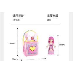 WISE BLOCK HA383016 383016 non  HỘP CHUYỂN ĐỔI BỎ TÚI 6 KIỂU bộ đồ chơi xếp lắp ráp ghép mô hình Balala The Fairies Các Nàng Tiên Nhỏ Tinh Nghịch