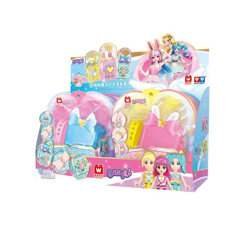 WISE BLOCK HA383016 383016 non  HỘP CHUYỂN ĐỔI BỎ TÚI 6 KIỂU bộ đồ chơi xếp lắp ráp ghép mô hình Balala The Fairies Các Nàng Tiên Nhỏ Tinh Nghịch