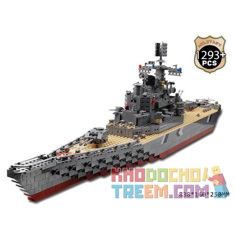 Mô Hình Kim Loại Lắp Ráp 3D Piececool Bismarck Battleship HP084S   ArtPuzzlevn