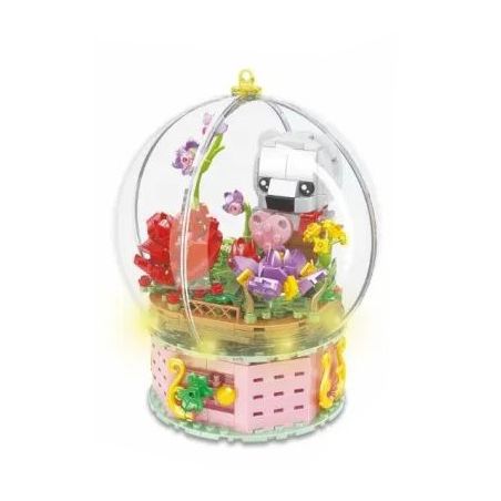 CACO D003-3 003-3 non  QUẢ CẦU PHA LÊ bộ đồ chơi xếp lắp ráp ghép mô hình BOUTIQUE CRYSTAL BALL 465 khối