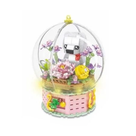 CACO D003-1 003-1 non  QUẢ CẦU PHA LÊ bộ đồ chơi xếp lắp ráp ghép mô hình BOUTIQUE CRYSTAL BALL 472 khối