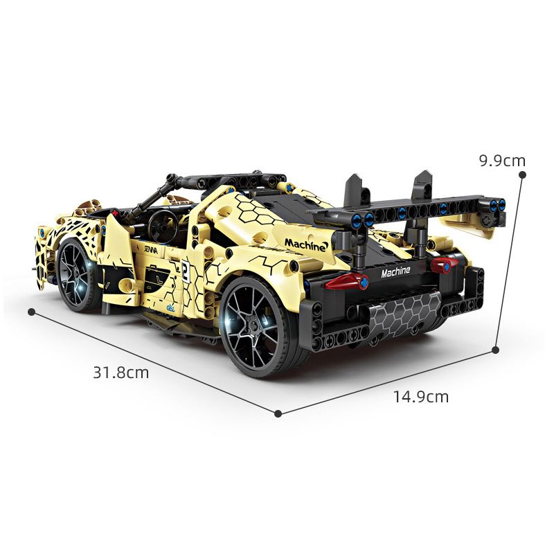 GBL KY1059 1059 non  XE LÙI GT SENNA bộ đồ chơi xếp lắp ráp ghép mô hình  PROJECT MACHINE Kỹ Thuật Công Nghệ Cao Mô Hình Phương Tiện 455 khối