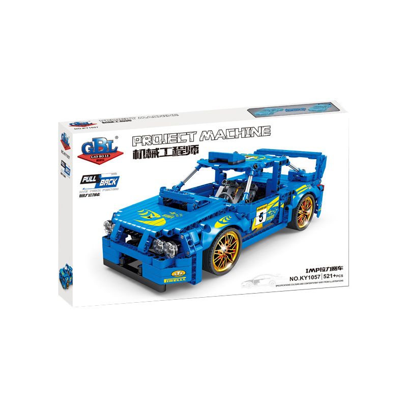 GBL KY1057 1057 non  XE RALLY HILLMAN IMP LÙI bộ đồ chơi xếp lắp ráp ghép mô hình  PROJECT MACHINE HILLMAN IMP Kỹ Thuật Công Nghệ Cao Mô Hình Phương Tiện 521 khối