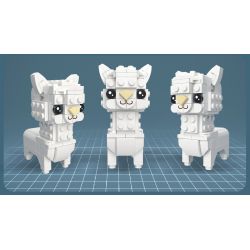 JIESTAR 38005 non  THIÊN ĐƯỜNG THÚ CƯNG DỄ THƯƠNG 6 LOẠI MỎ VỊT ALPACA VẸT ĐUÔI DÀI KANGAROO GẤU TRÚC KOALA bộ đồ chơi xếp lắp ráp ghép mô hình Creator Sáng Tạo 638 khối