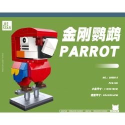 JIESTAR 38005 non  THIÊN ĐƯỜNG THÚ CƯNG DỄ THƯƠNG 6 LOẠI MỎ VỊT ALPACA VẸT ĐUÔI DÀI KANGAROO GẤU TRÚC KOALA bộ đồ chơi xếp lắp ráp ghép mô hình Creator Sáng Tạo 638 khối