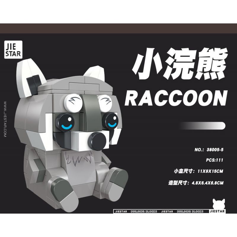 JIESTAR 38005 non  THIÊN ĐƯỜNG THÚ CƯNG DỄ THƯƠNG 6 LOẠI MỎ VỊT ALPACA VẸT ĐUÔI DÀI KANGAROO GẤU TRÚC KOALA bộ đồ chơi xếp lắp ráp ghép mô hình Creator Sáng Tạo 638 khối