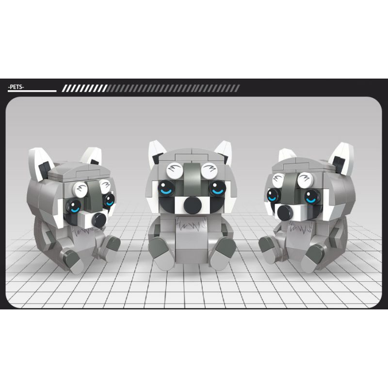 JIESTAR 38005 non  THIÊN ĐƯỜNG THÚ CƯNG DỄ THƯƠNG 6 LOẠI MỎ VỊT ALPACA VẸT ĐUÔI DÀI KANGAROO GẤU TRÚC KOALA bộ đồ chơi xếp lắp ráp ghép mô hình Creator Sáng Tạo 638 khối