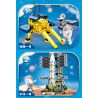 KUYU MOXING 3002 non  BIỂN SAO 4 MÔ HÌNH CHANG'E-1 LONG MARCH-1 TRẠM VŨ TRỤ TRUNG QUỐC MARCH-5 bộ đồ chơi xếp lắp ráp ghép mô hình City SEA OF STARS Thành Phố 740 khối