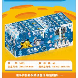 KUYU MOXING 3002 non  BIỂN SAO 4 MÔ HÌNH CHANG'E-1 LONG MARCH-1 TRẠM VŨ TRỤ TRUNG QUỐC MARCH-5 bộ đồ chơi xếp lắp ráp ghép mô hình City SEA OF STARS Thành Phố 740 khối