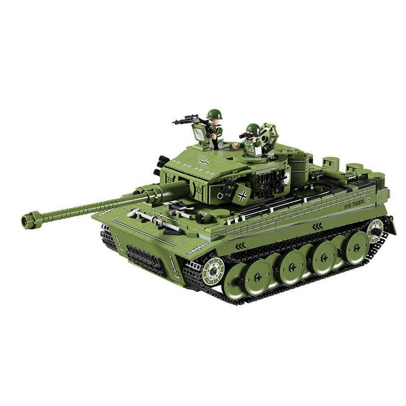 LWCK 90047 non Lego XE TĂNG HẠNG NẶNG HỔ bộ đồ chơi xếp lắp ráp ghép mô hình Creator TANK TIGER Sáng Tạo 2034 khối