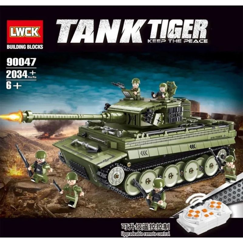 LWCK 90047 non  XE TĂNG HẠNG NẶNG HỔ bộ đồ chơi xếp lắp ráp ghép mô hình Creator TANK TIGER Sáng Tạo 2034 khối