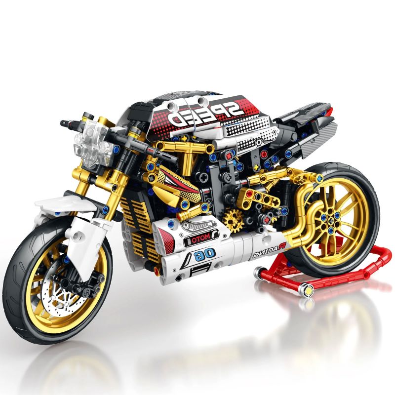 JUHANG TECHNOLOGY 82006 non  DUCATI STREET FIGHTER V4S bộ đồ chơi xếp lắp ráp ghép mô hình  DUCATI V4S Kỹ Thuật Công Nghệ Cao Mô Hình Phương Tiện 890 khối