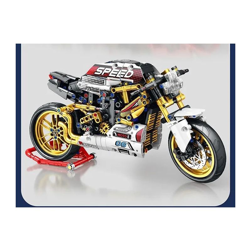 JUHANG TECHNOLOGY 82006 non  DUCATI STREET FIGHTER V4S bộ đồ chơi xếp lắp ráp ghép mô hình  DUCATI V4S Kỹ Thuật Công Nghệ Cao Mô Hình Phương Tiện 890 khối