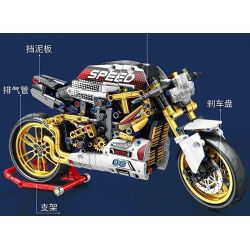 JUHANG TECHNOLOGY 82006 non  DUCATI STREET FIGHTER V4S bộ đồ chơi xếp lắp ráp ghép mô hình  DUCATI V4S Kỹ Thuật Công Nghệ Cao Mô Hình Phương Tiện 890 khối