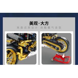 JUHANG TECHNOLOGY 82006 non  DUCATI STREET FIGHTER V4S bộ đồ chơi xếp lắp ráp ghép mô hình  DUCATI V4S Kỹ Thuật Công Nghệ Cao Mô Hình Phương Tiện 890 khối