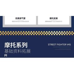 JUHANG TECHNOLOGY 82006 non  DUCATI STREET FIGHTER V4S bộ đồ chơi xếp lắp ráp ghép mô hình  DUCATI V4S Kỹ Thuật Công Nghệ Cao Mô Hình Phương Tiện 890 khối