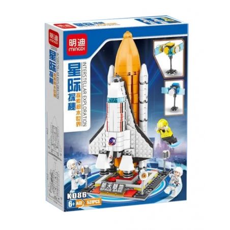 MINGDI K086 non  CƠ SỞ PHÓNG KHÔNG GIAN bộ đồ chơi xếp lắp ráp ghép mô hình INTERSTELLAR EXPLORATION 531 khối