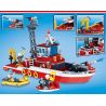 MINGDI C020 non  ĐỘI CỨU HỎA bộ đồ chơi xếp lắp ráp ghép mô hình City URBAN FIRE PROTECTION Thành Phố 408 khối