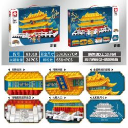 LEYI 81010 non  HỘI TRƯỜNG HÒA HỢP TỐI CAO bộ đồ chơi xếp lắp ráp ghép mô hình Creator TAIHE HALL Sáng Tạo 658 khối