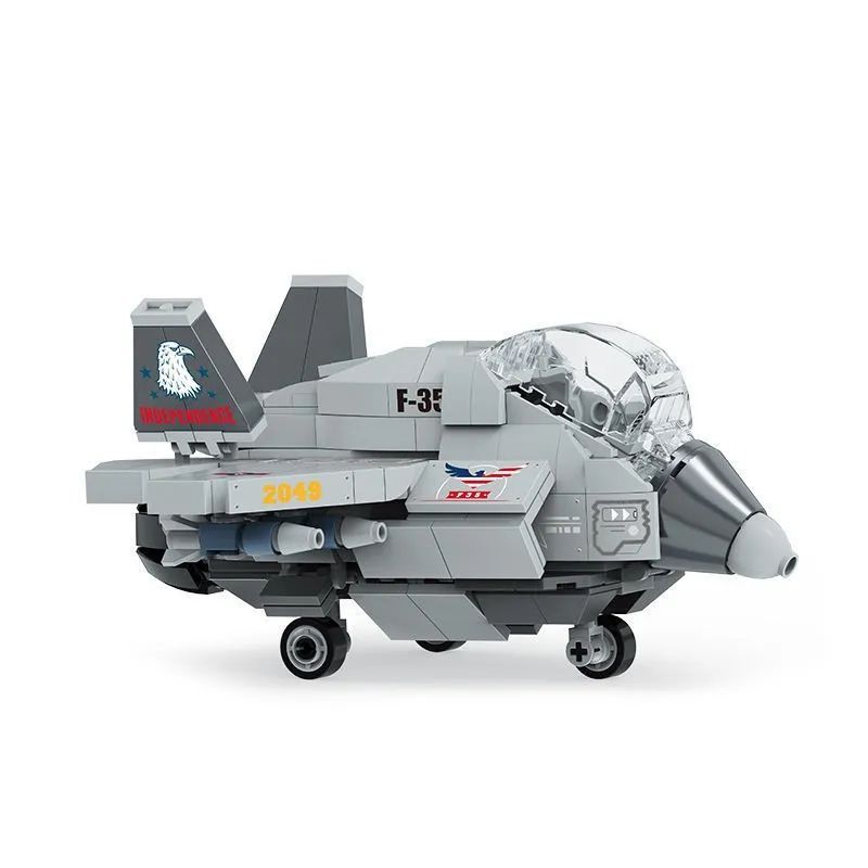 WEIGHT 2049 non Lego MÁY BAY CHIẾN ĐẤU F-35 bộ đồ chơi xếp lắp ráp ghép mô hình Military Army F35 Quân Sự Bộ Đội 479 khối