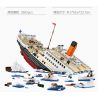LOZ 1060 non  TÀU TITANIC bộ đồ chơi xếp lắp ráp ghép mô hình Creator Sáng Tạo 2882 khối
