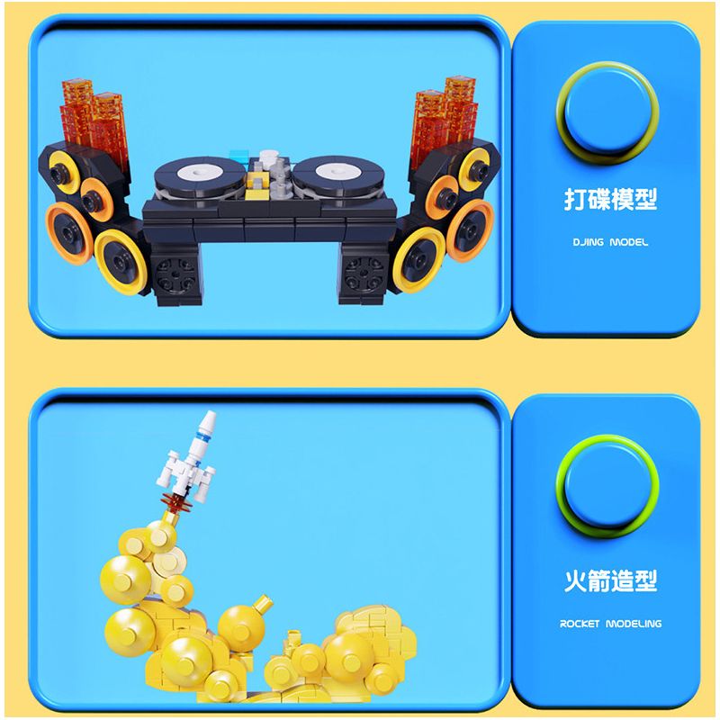 QIZHILE E01009 01009 non  NHÓM KHÍ QUYỂN bộ đồ chơi xếp lắp ráp ghép mô hình