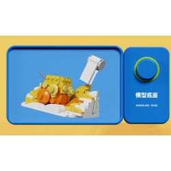 QIZHILE E01008 01008 non  NHÀ TƯ TƯỞNG VỆ SINH bộ đồ chơi xếp lắp ráp ghép mô hình