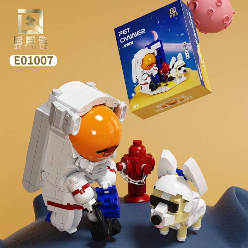 QIZHILE E01007 01007 non  SĨ QUAN XẺNG CHẾT TIỆT bộ đồ chơi xếp lắp ráp ghép mô hình