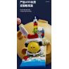 QIZHILE E01005 01005 non  KỲ NGHỈ BÃI BIỂN bộ đồ chơi xếp lắp ráp ghép mô hình