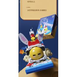 QIZHILE E01005 01005 non  KỲ NGHỈ BÃI BIỂN bộ đồ chơi xếp lắp ráp ghép mô hình