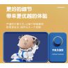 QIZHILE E01004 01004 non  PHI HÀNH GIA NẰM XUỐNG bộ đồ chơi xếp lắp ráp ghép mô hình