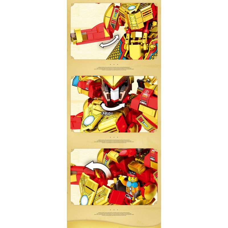 JUHANG TECHNOLOGY 669 non  SỰ TRỞ LẠI CỦA NHÀ HIỀN TRIẾT VĨ ĐẠI bộ đồ chơi xếp lắp ráp ghép mô hình 1288 khối