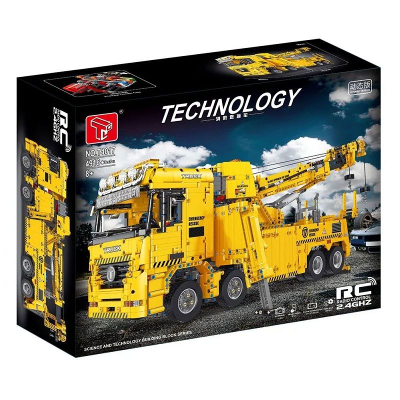 TA GAOLE T4017 4017 non  XE CỨU HỎA bộ đồ chơi xếp lắp ráp ghép mô hình  FIRE ENGINE Kỹ Thuật Công Nghệ Cao Mô Hình Phương Tiện 4960 khối