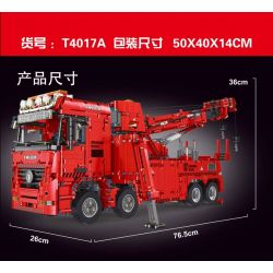 TA GAOLE T4017 4017 non  XE CỨU HỎA bộ đồ chơi xếp lắp ráp ghép mô hình  FIRE ENGINE Kỹ Thuật Công Nghệ Cao Mô Hình Phương Tiện 4960 khối