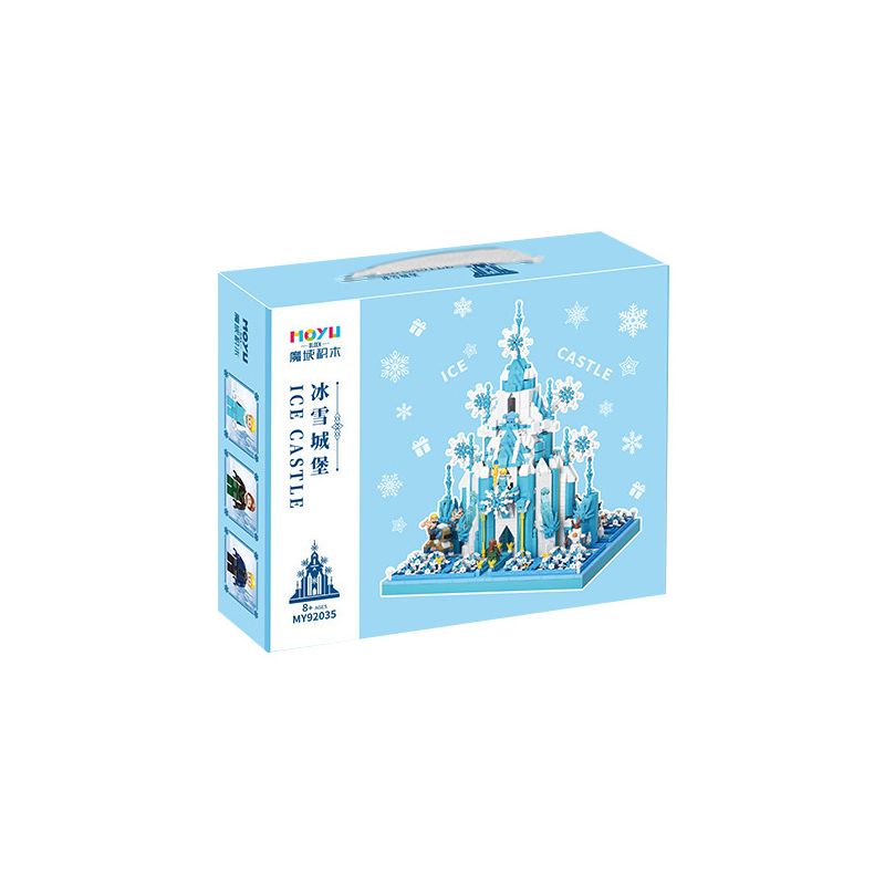 MOYU BLOCK MY92035 92035 non Lego LÂU ĐÀI BĂNG bộ đồ chơi xếp lắp ráp ghép mô hình Girl ICE CASTLE Con Gái 3386 khối